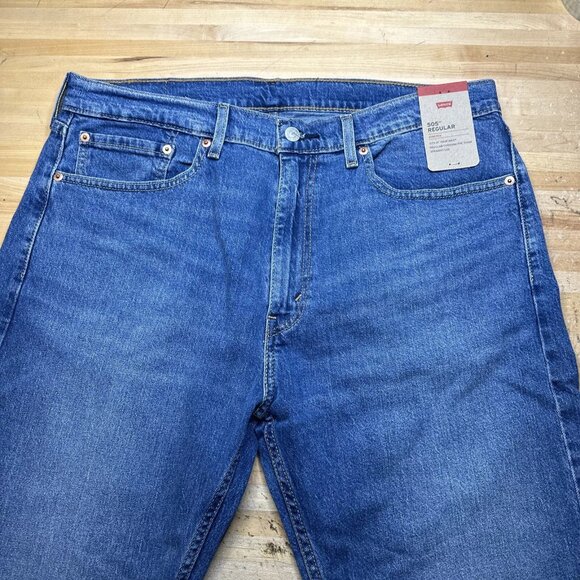 Levi's 505 Regular Fit Denim Blue Jeans 5052959 30x32 Straight Leg 505-2959 Wash - Picture 12 of 12